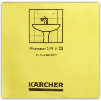 Салфетка из микроволокна KARCHER MICROSPUN 10 шт желтая 37,5 × 38 см Салфетка из микроволокна KARCHER MICROSPUN 10 шт желтая 37,5 × 38 см